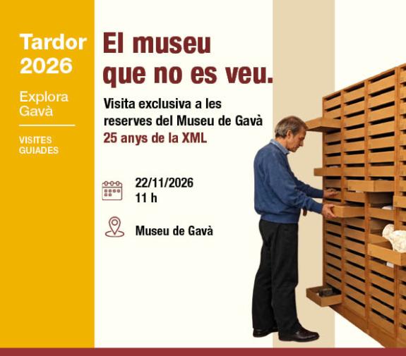 Visita a les reserves d'objectes del Museu de Gavà