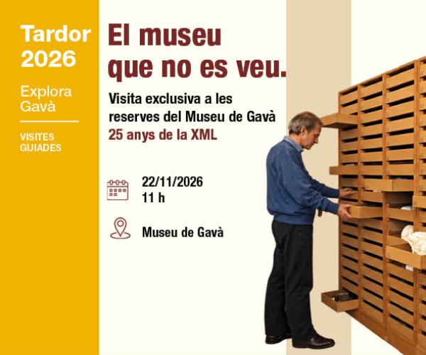 Visita a les reserves d'objectes del Museu de Gavà