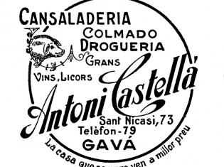 Logotip de cal Nicanor. Any 1935. Cessió: família Castellà Visa. AMG.