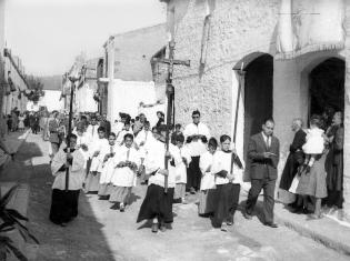 Carrer de Sant Nicasi. Any 1942. Cessió: família Solé Rigol. AMG.
